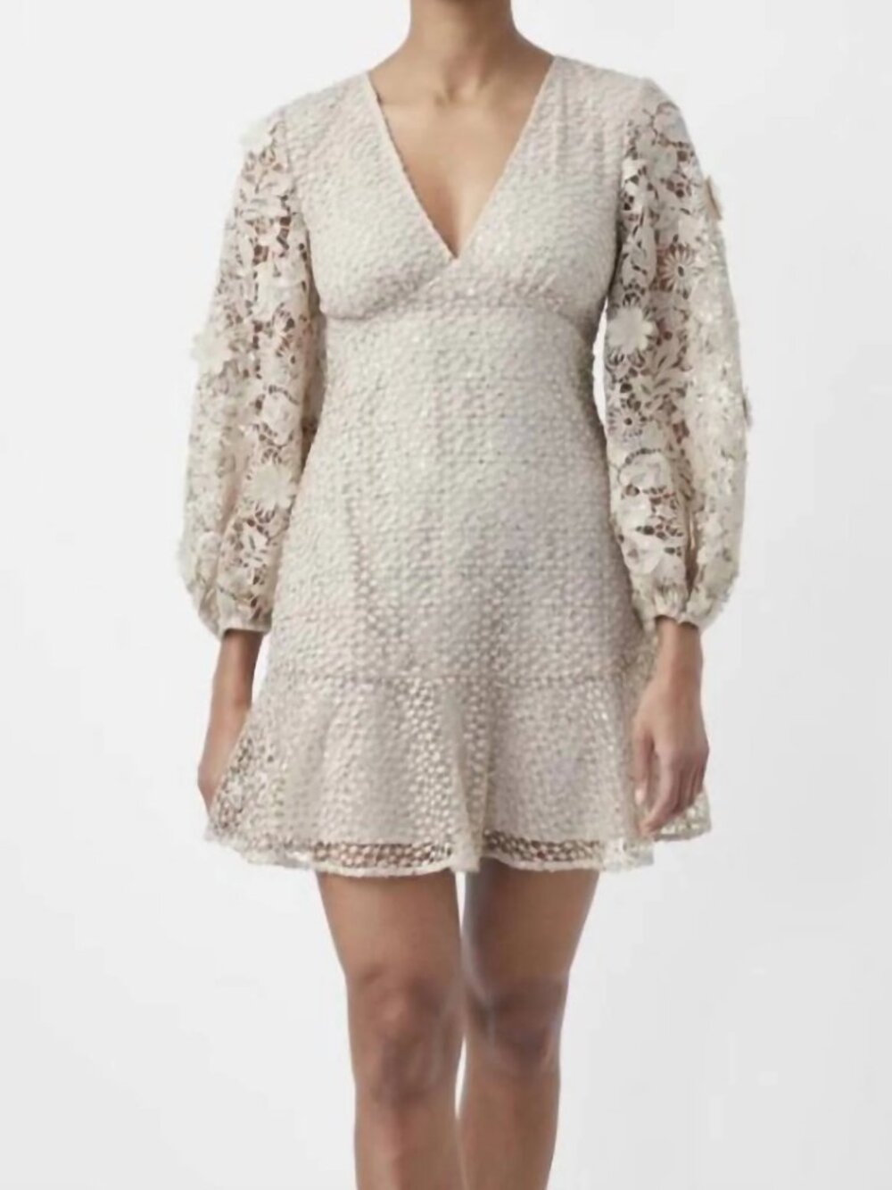 French Connection - Caballo Sequin V-neck Dress